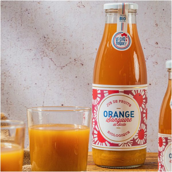 Bouteille du jus Orange Sanguine