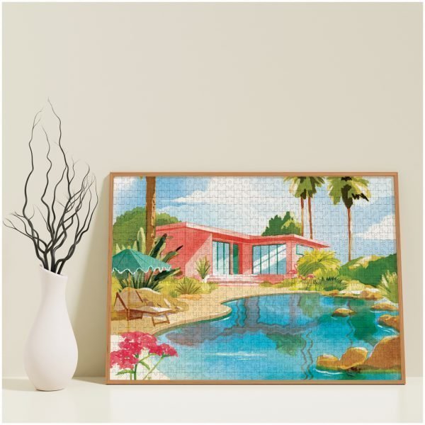 puzzle 1000 pieces made in France The Palm Springs oasis