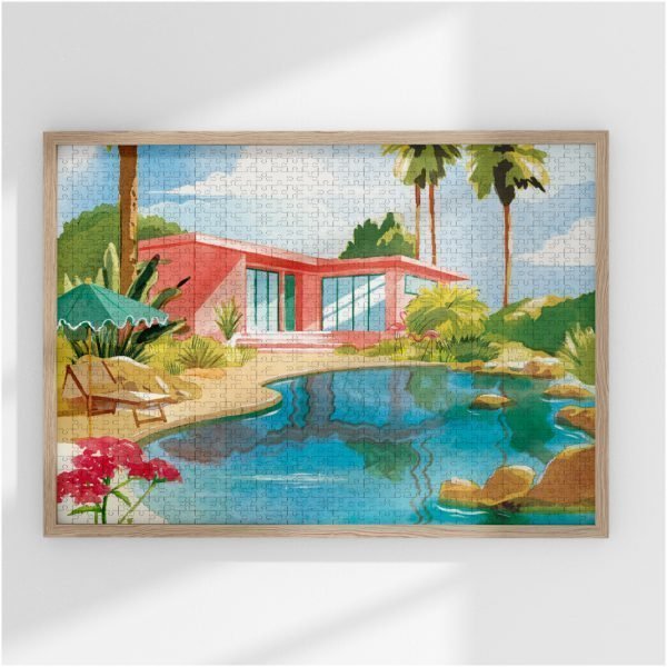 puzzle 1000 pieces made in France The Palm Springs oasis